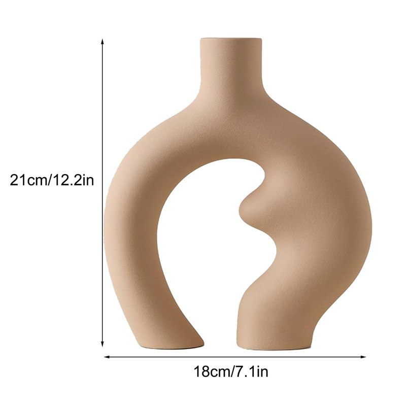 Latte Curves Sculpture Vase